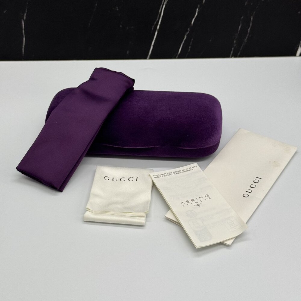 NEW GUCCI GG1597O 003 EYEGLASSES BROWN WOMEN EYEWEAR GUCCI - Picture 9 of 9